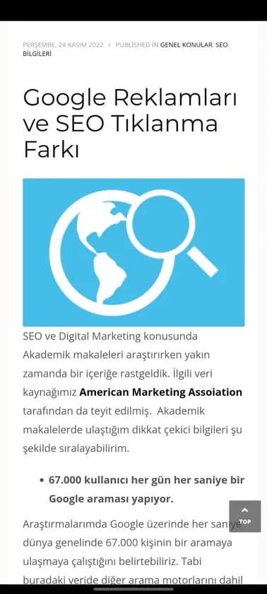 SEO Haberleri uygulaması ekran görüntüsü 6