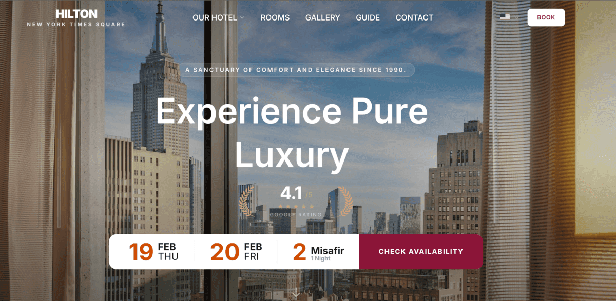 New Mode · HotelWD otel sitesi teması