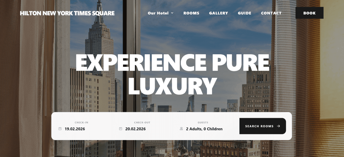 Urban Modern · HotelWD otel sitesi teması