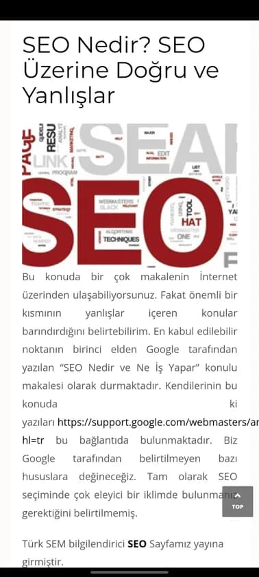 SEO Haberleri uygulaması ekran görüntüsü 3