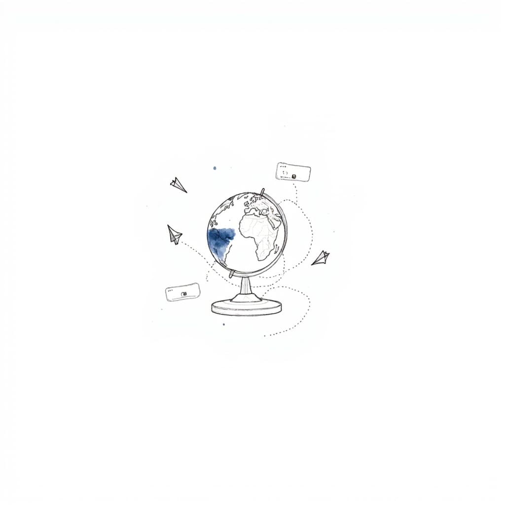 Ein Besuchernetz, das 200 Websites in aller Welt erreicht