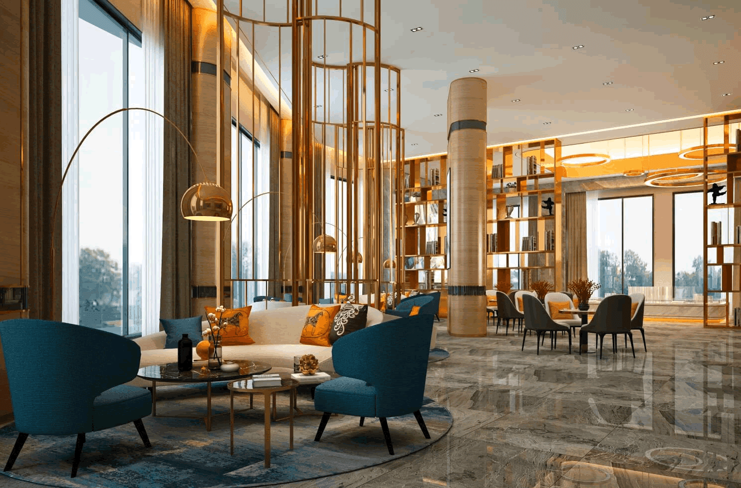 Şık bir otel lobisi, Türk SEM otel reklam çalışması